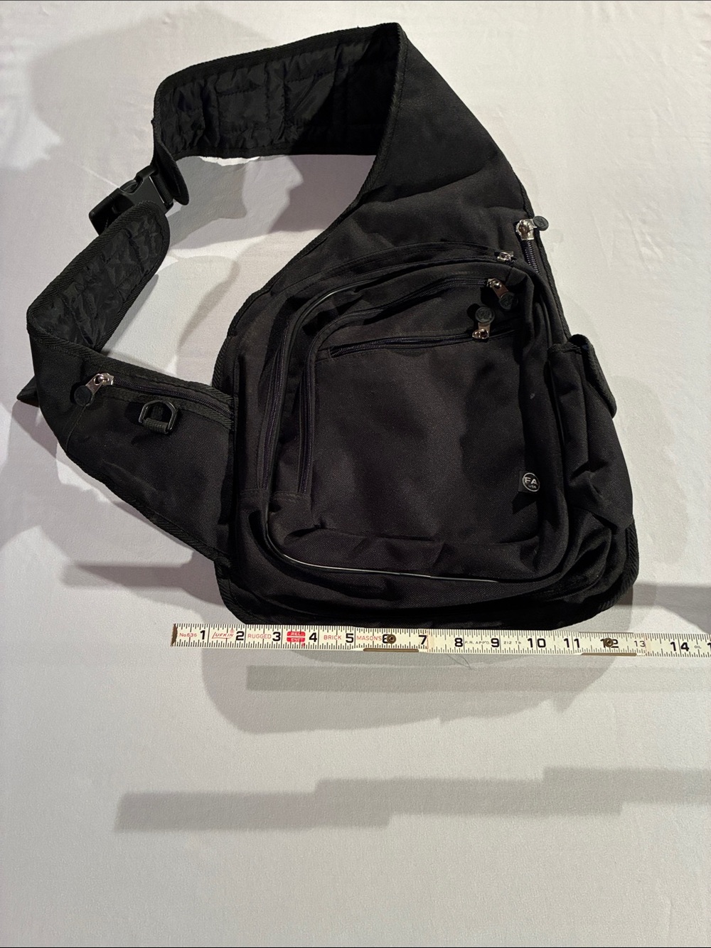 Black Men's Crossbody Belt Bag - Everyday Carry